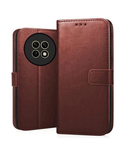 Premium Leather Flip Cover for Realme C65 – Wallet-Style Case with Magnetic Closure