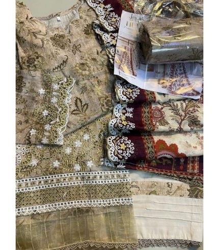 Elegant Full Chikankari Embroidered Suit Set with Matching Purse