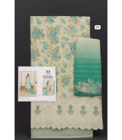 AREEBA by Tawakkal – Luxury Unstitched Chikankari Lawn Collection