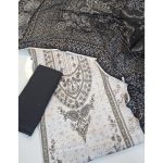 🌸 Maussemery Printed Lawn Suit – Elegant Black Edition 🌸